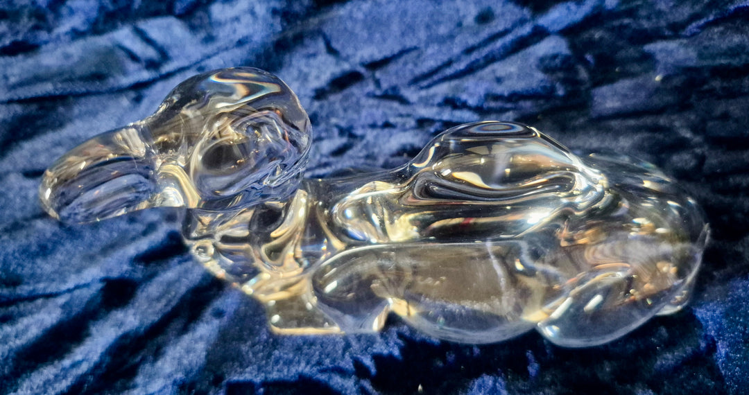 Vintage Daum France Resting Glass Camel.