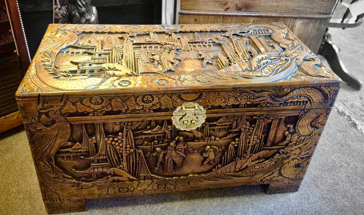 Chinese Camphor Wood Blanket Box