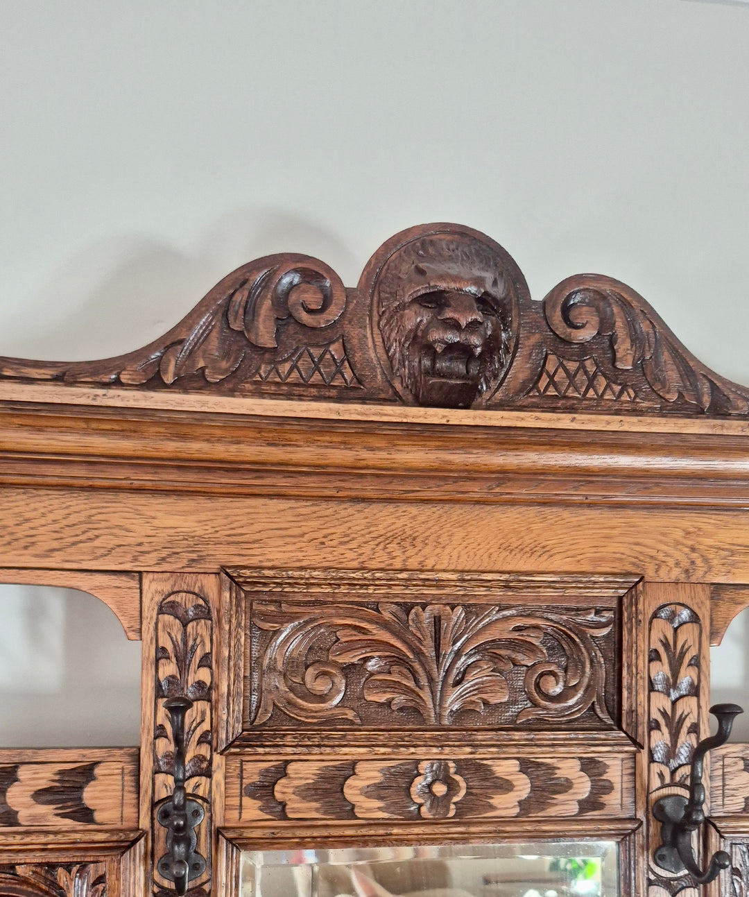 Victorian Oak Hall Stand