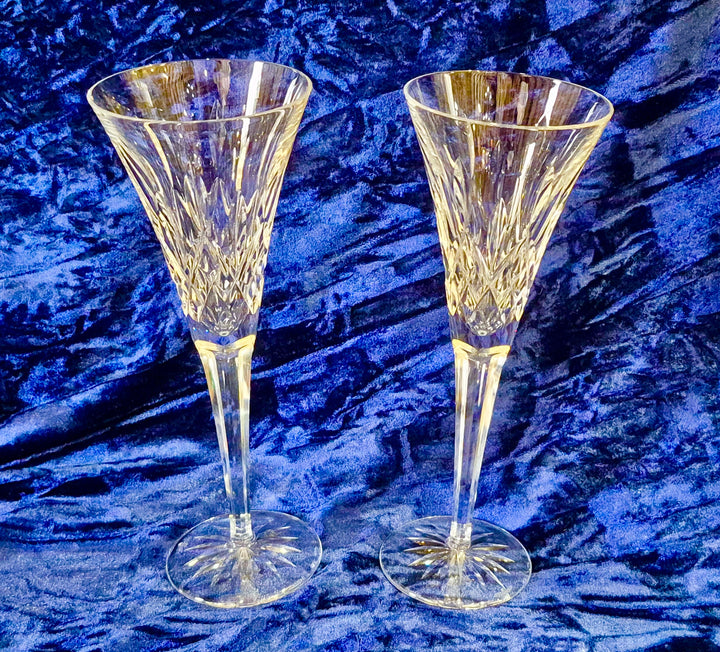 Pair Of Toasting Champagne Flutes
