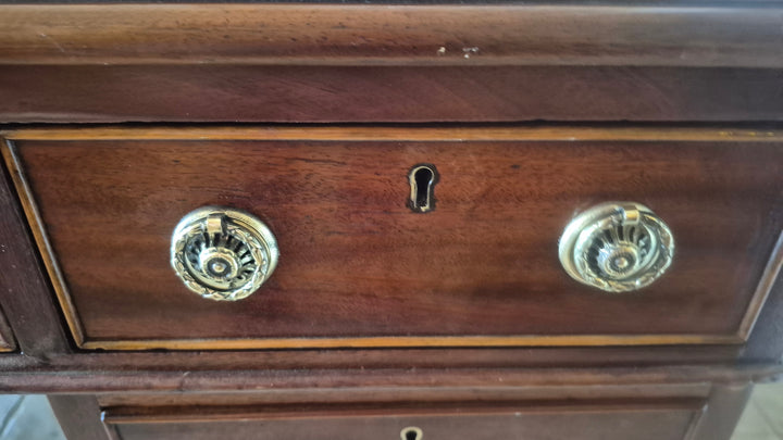 19th century Mahogany 9 Draw Pedestal Desk