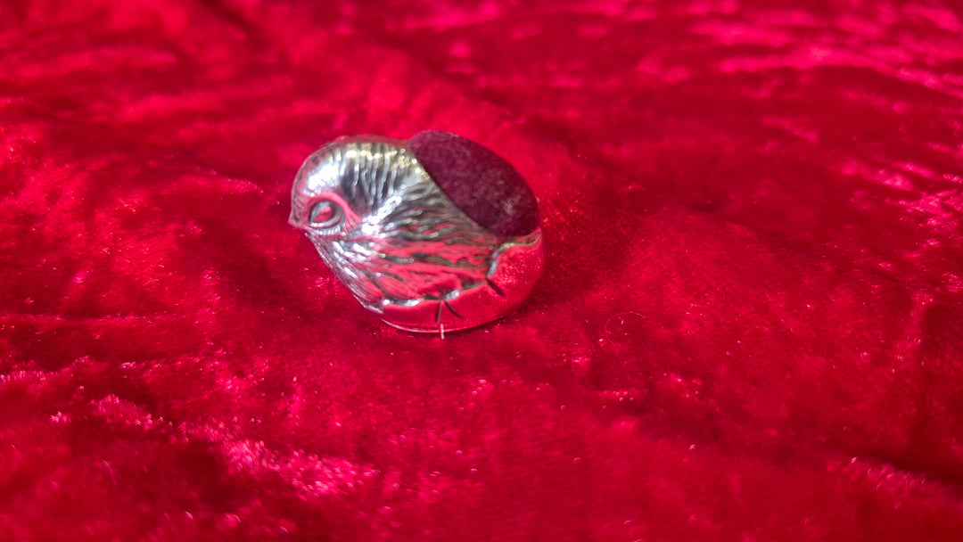 Silver Chick Pin Cushion