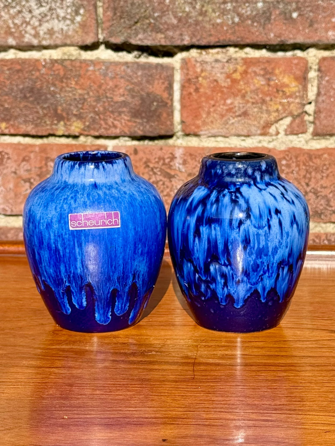 Pair of scheurich bud vases 550-10