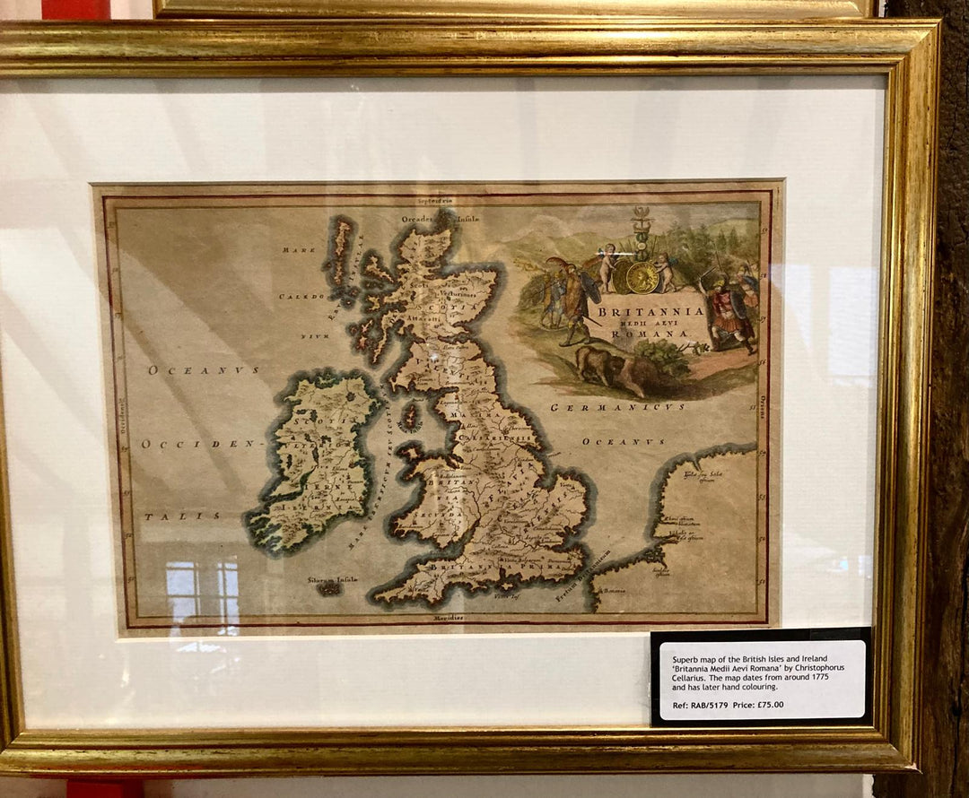 Superb Map Of The British Isle And Ireland