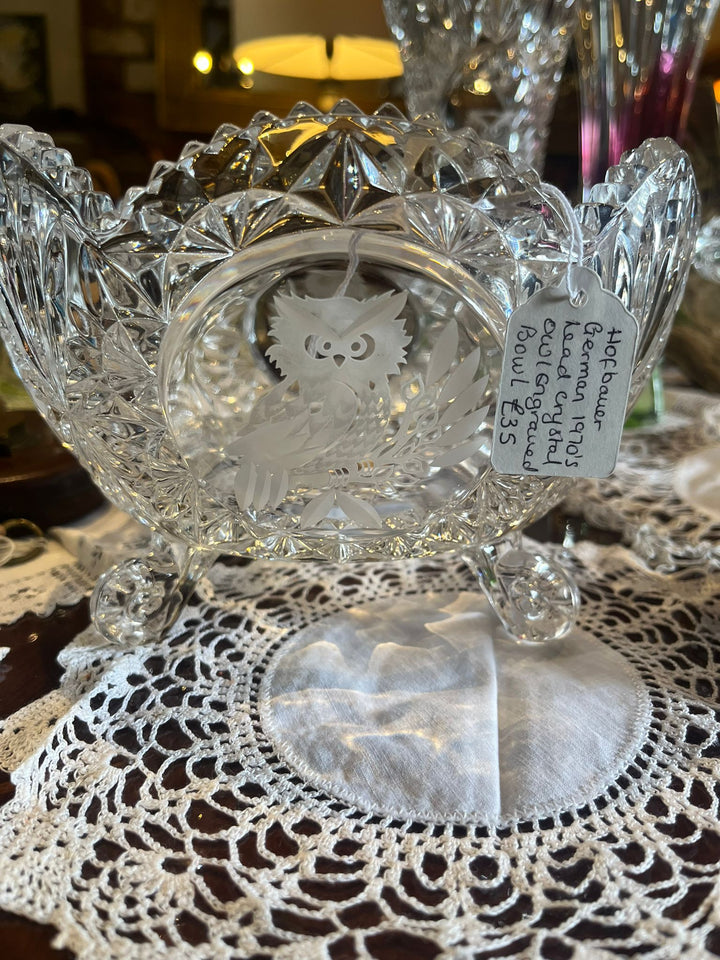 Lead Cut Crystal Bowl