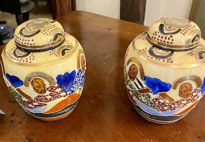 Satsuma Porcelain Jars Japanese