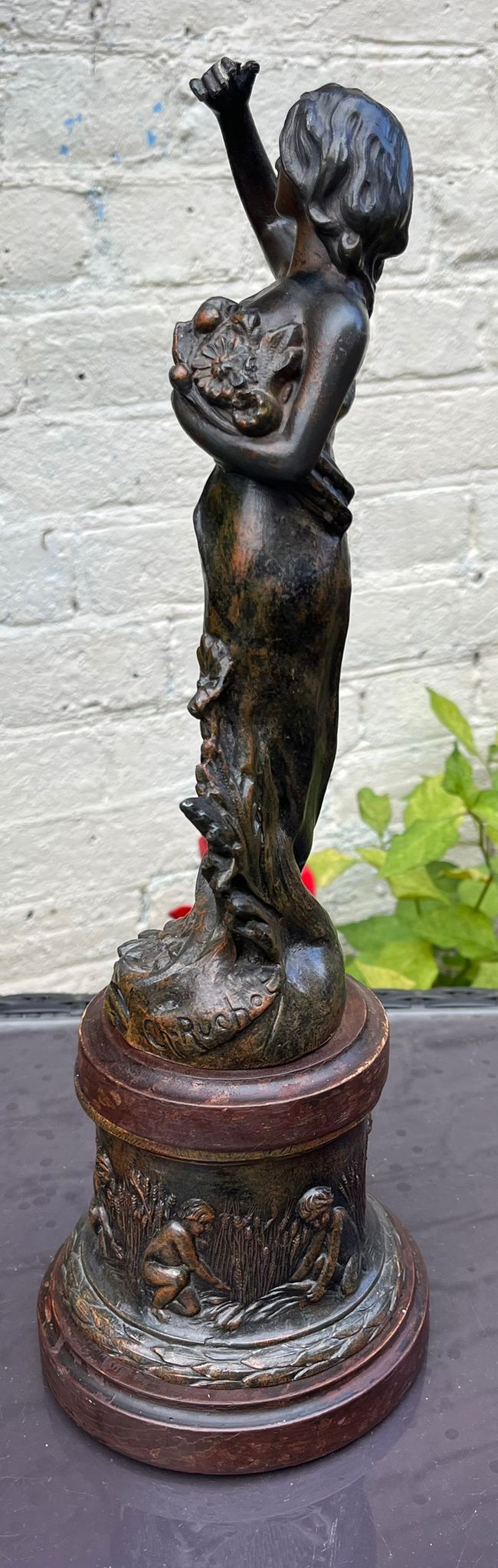 French Art Nouveau Spelter Figure