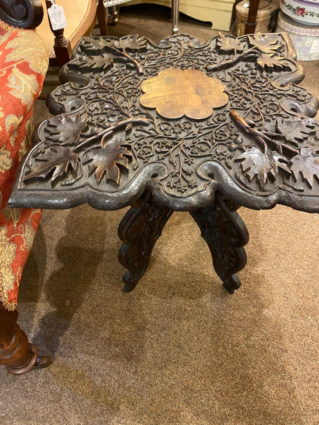 Anglo-Indian Carved Table