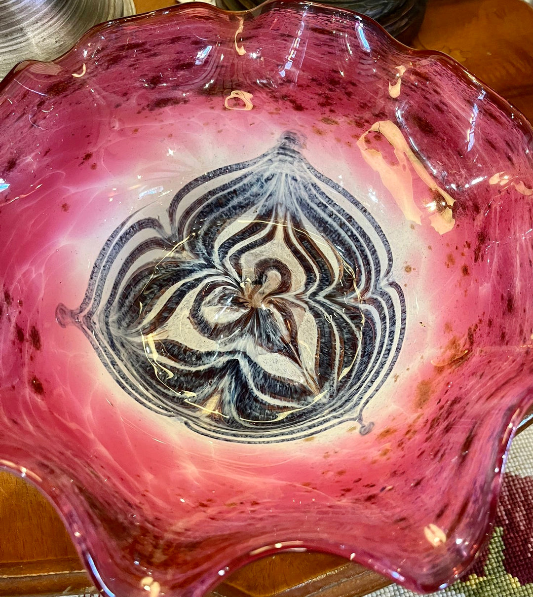 Hand Blown Glass Bowl