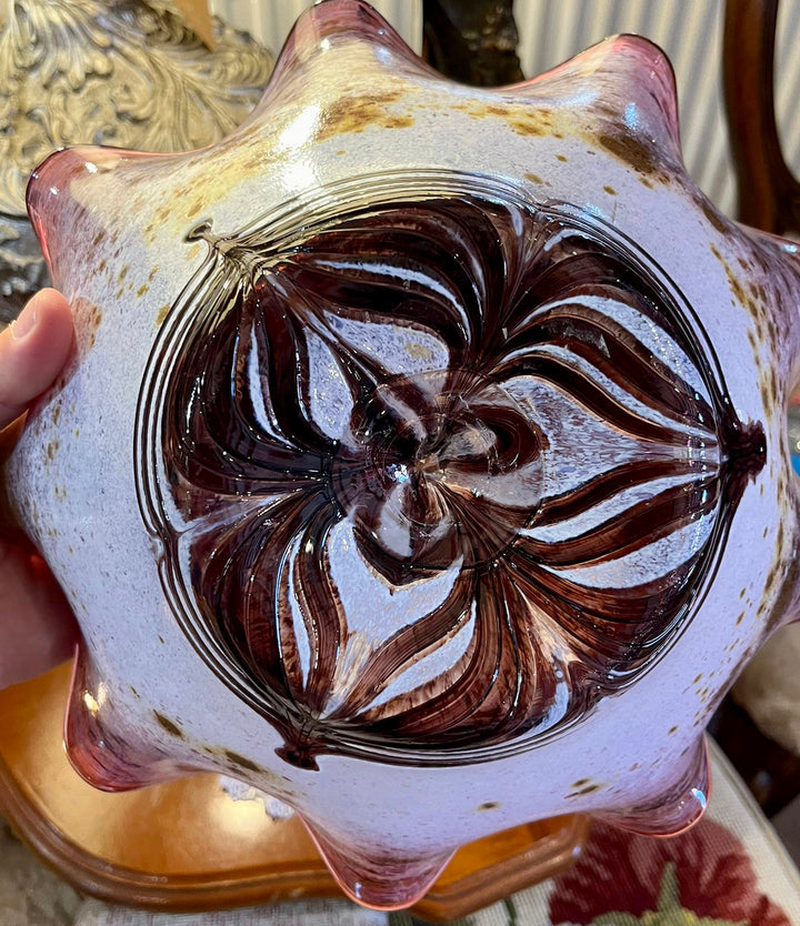 Hand Blown Glass Bowl