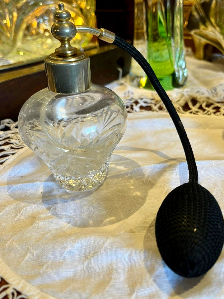 Crystal And Brass Perfume Atomiser