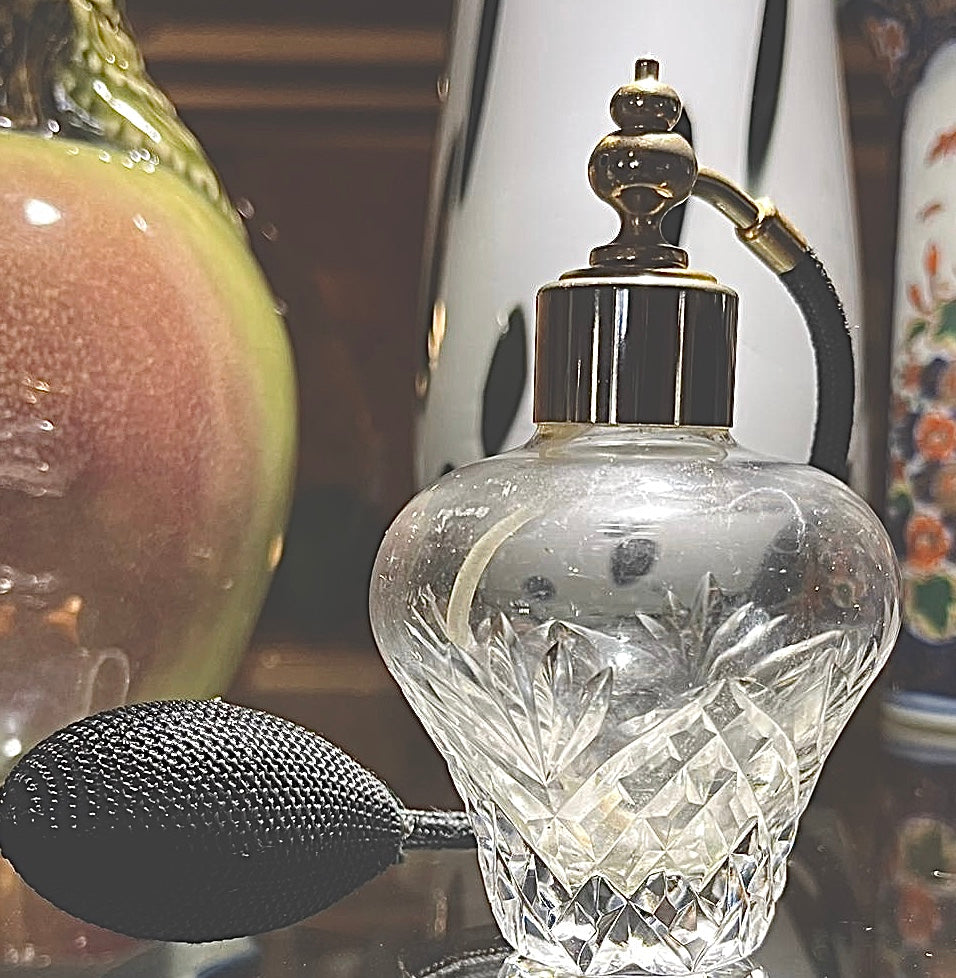 Crystal And Brass Perfume Atomiser