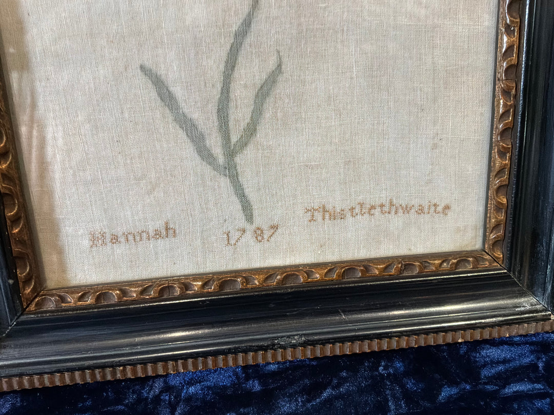 FINE NEEDLE WORK "TULIP" SAMPLER