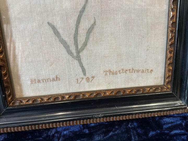 FINE NEEDLE WORK "TULIP" SAMPLER