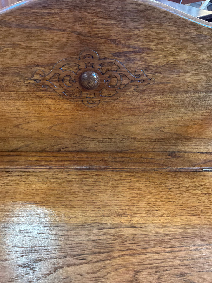 1920s Oak Hall Box Bench