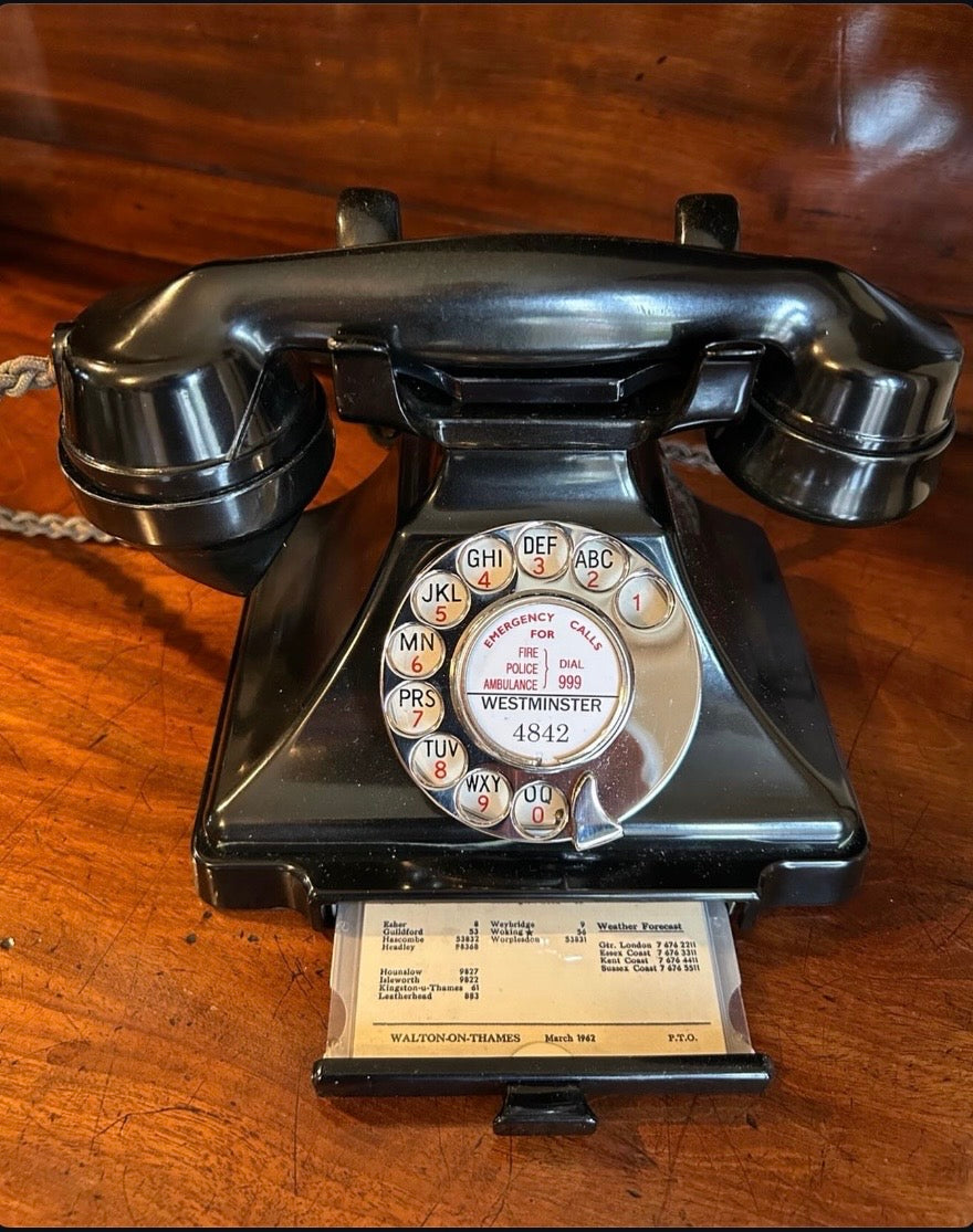 GPO Model 200 Black Bakelite Telephone