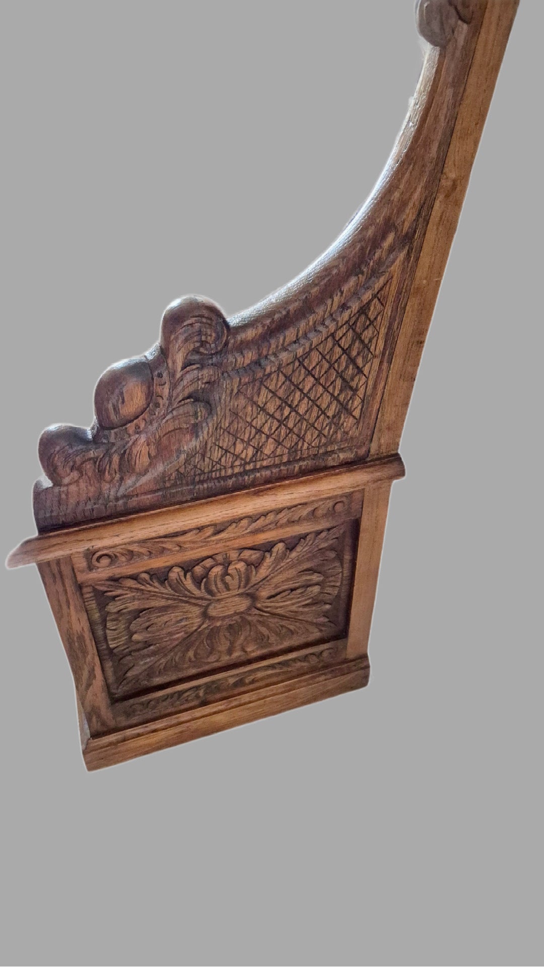 Victorian Carved Oak Settle.