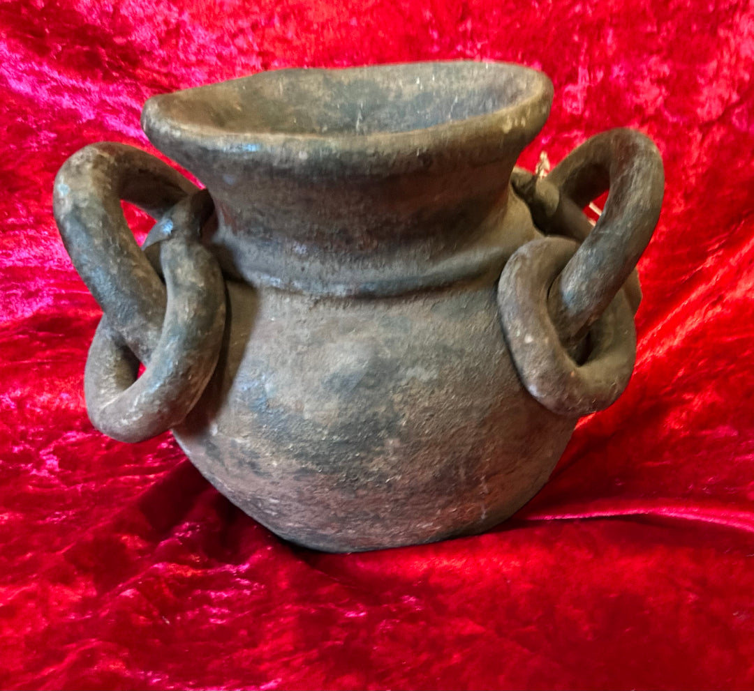 Vintage Handcrafted Mediterranean Ceramic Pot