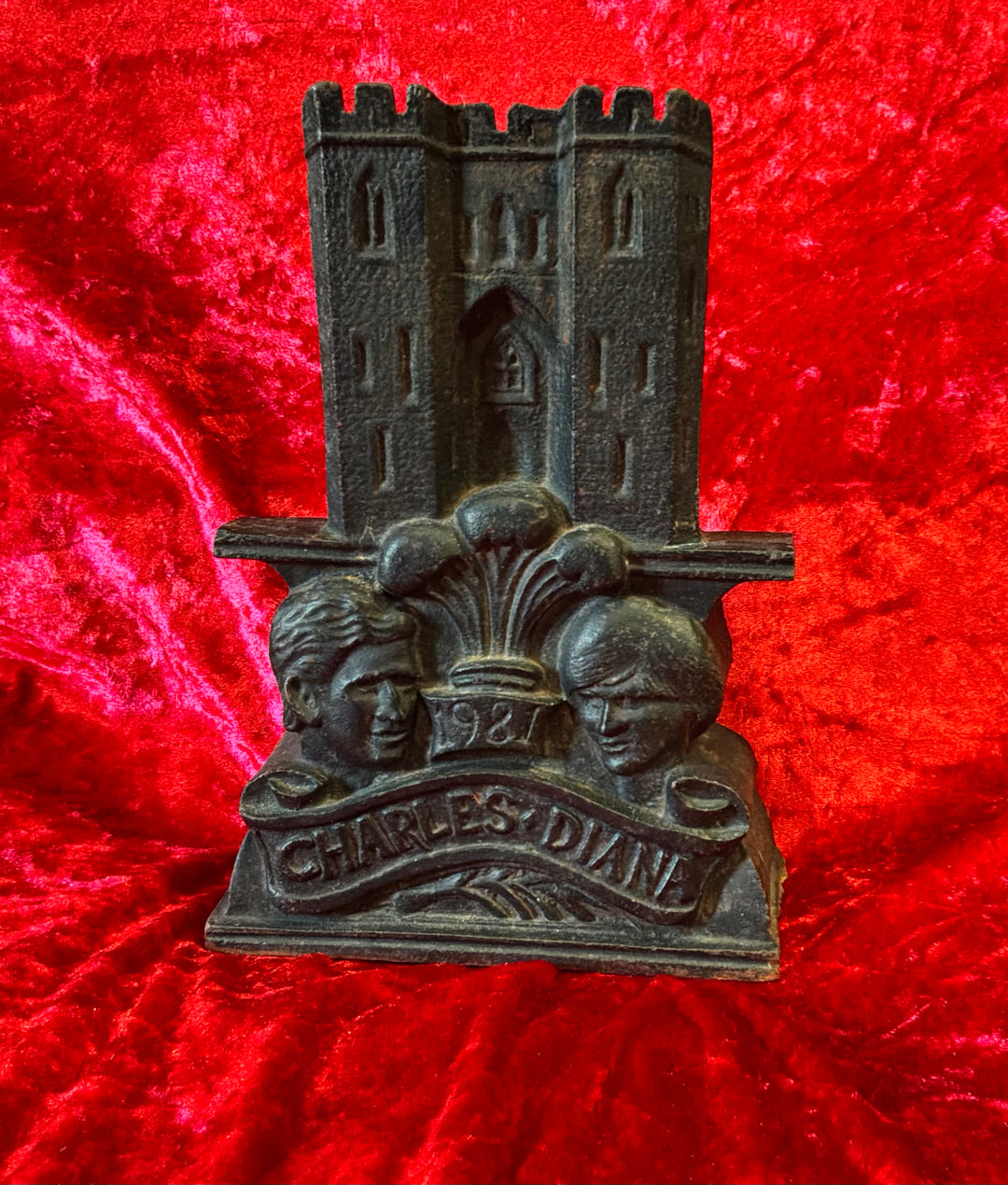 1981 Charles and Diana Royal Wedding Commemorative Door Stop