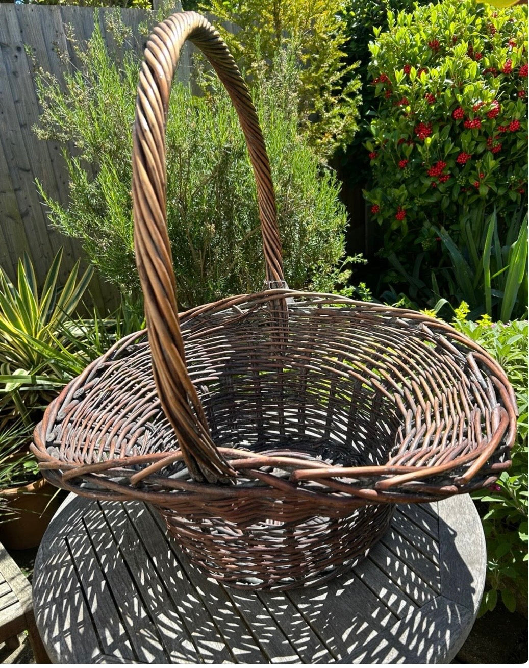 Large Vintage Wicker Basket