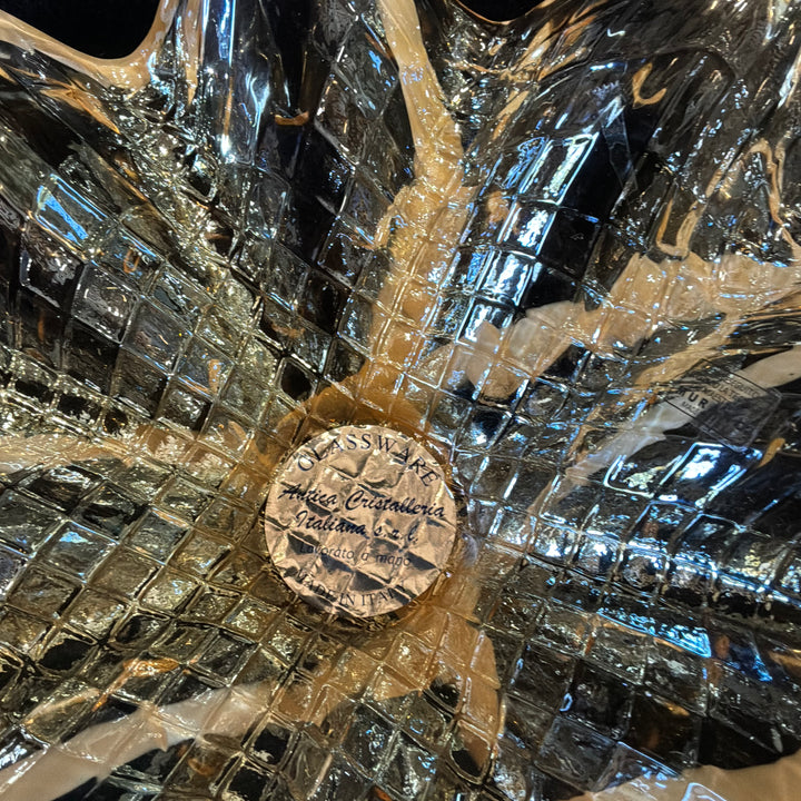 Italian glass bowl - label Murano
