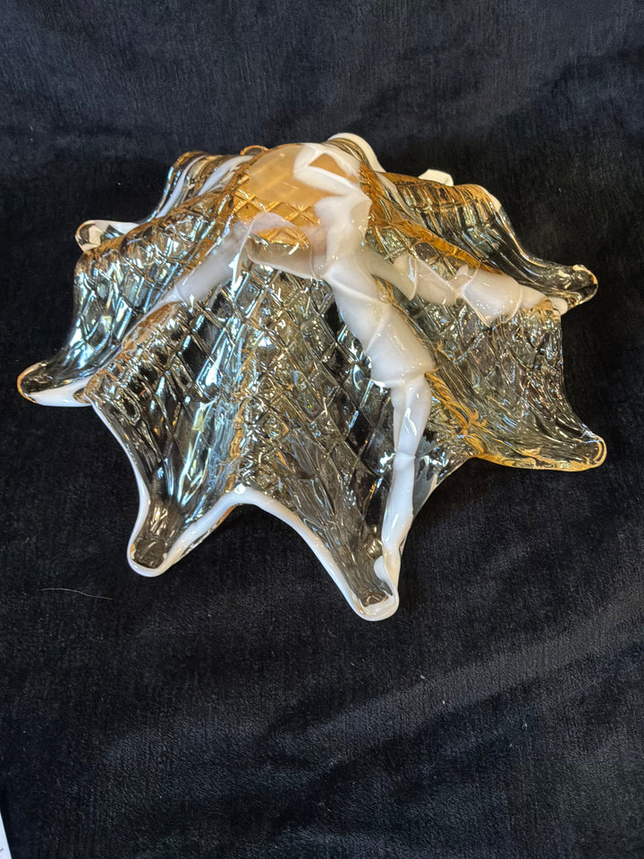 Italian glass bowl - label Murano