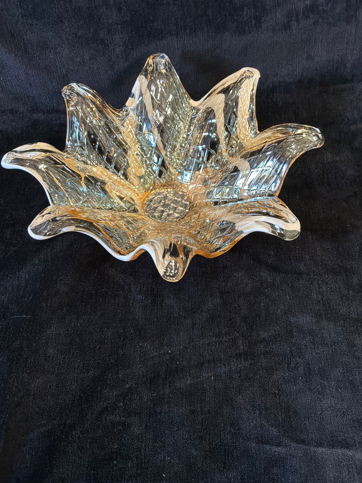 Italian glass bowl - label Murano