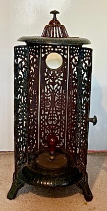 Cast Iron Stove Converted To An Electric Lamp