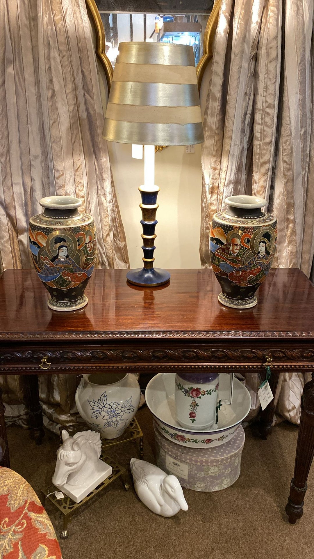 Pair Satsuma Vases