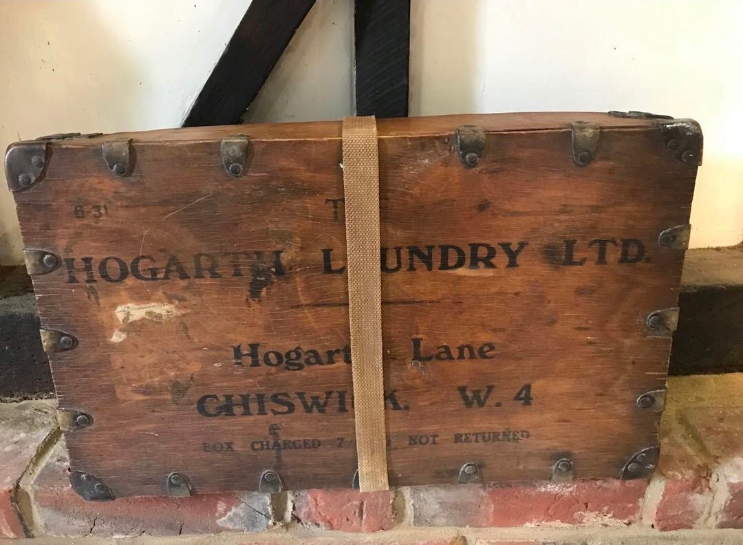Wooden Vintage Laundry Box
