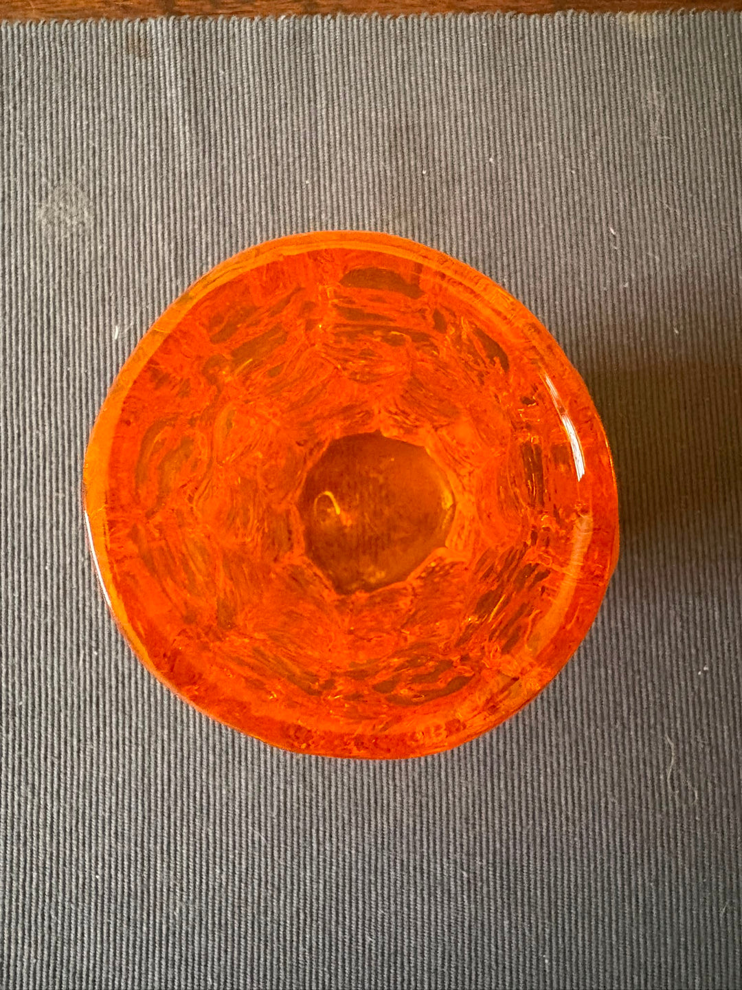 Whitefriars mid-century 9689 tangerine bark vase.
