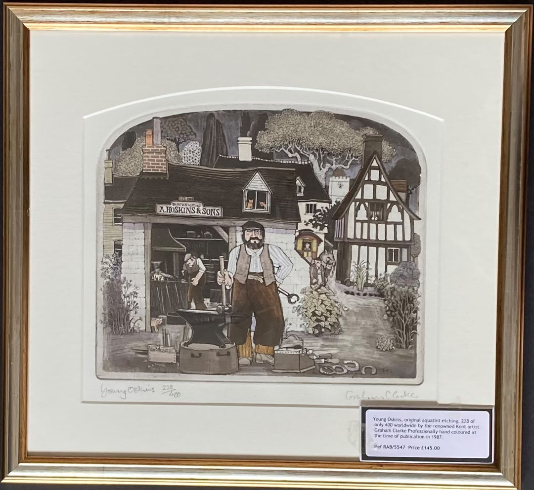 Your expert, original aquatint etching