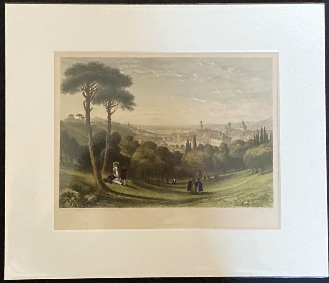 Florence from a drawing by W Brockendon.