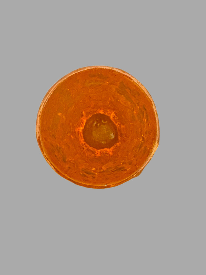 Whitefriars 9689 Tangerine Orange Bark Pattern Vase