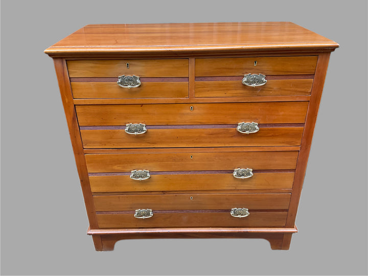 Satinwood Chest 0f Drawers