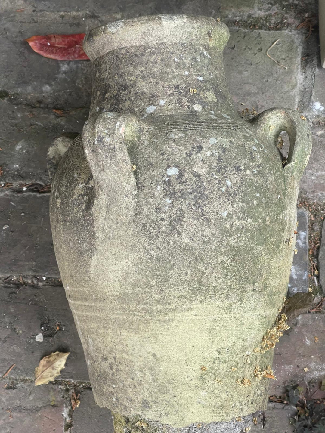 Antique weathered Amphora Garden Urn