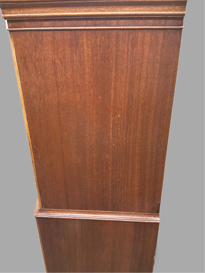 Mid 20th Century Figured Mahogany Chest On Chest.