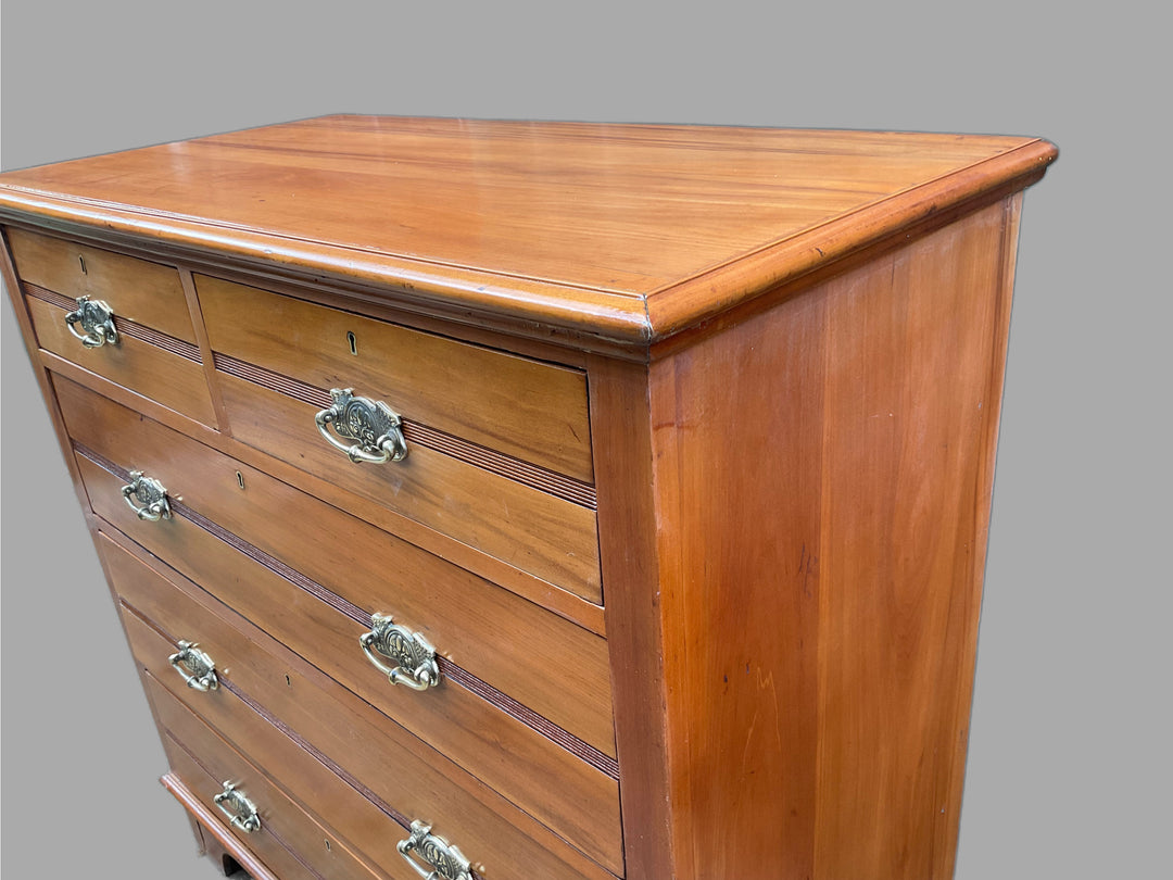 Satinwood Chest 0f Drawers