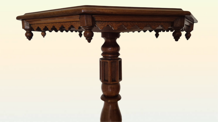 Victorian Walnut Lamp Table