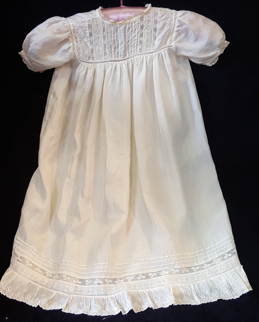 Silk Christening Gown. Bagham Barn Antiques