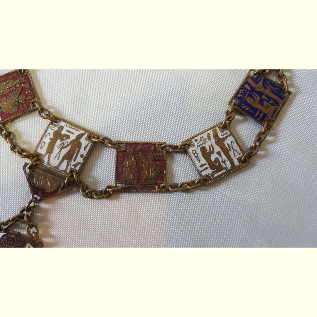 Egyptian Style Art Deco Necklace
