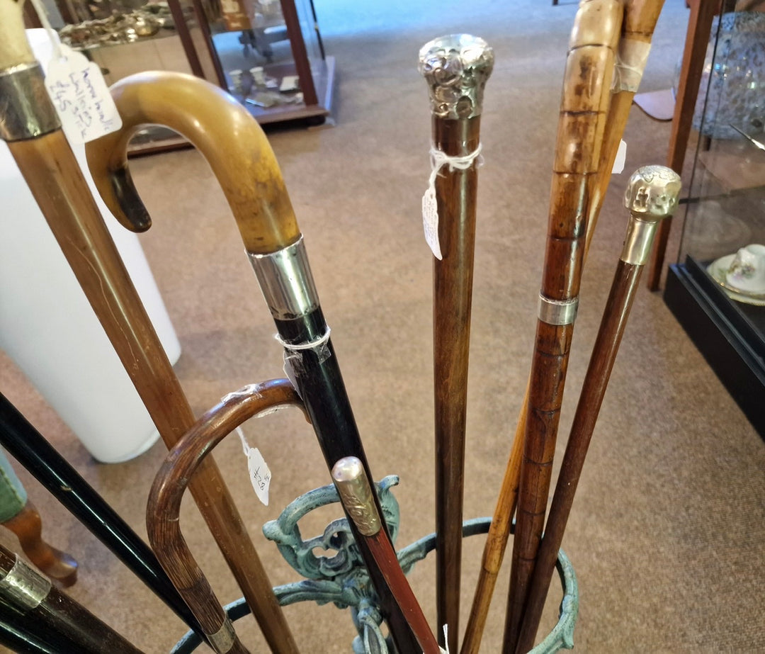 Selection Of Antique And Vintage Walking Sticks