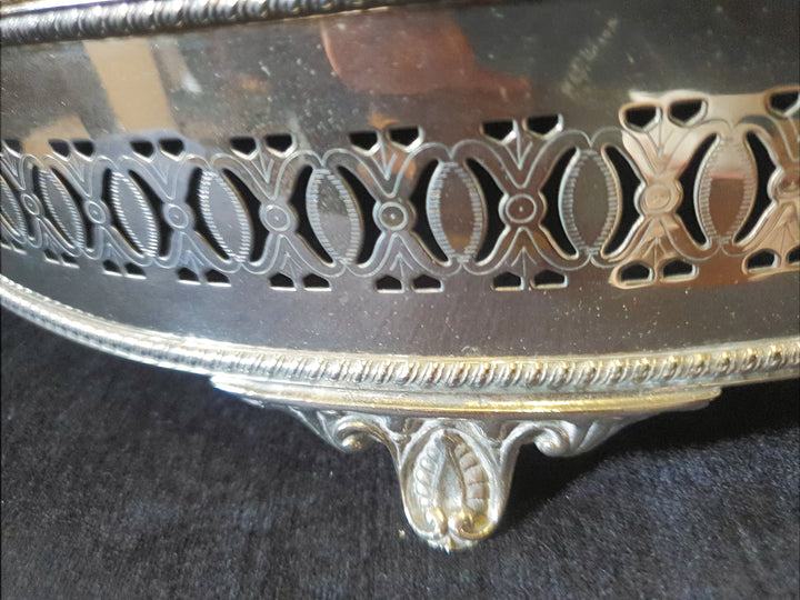 Silver Plated On Copper Cake Stand