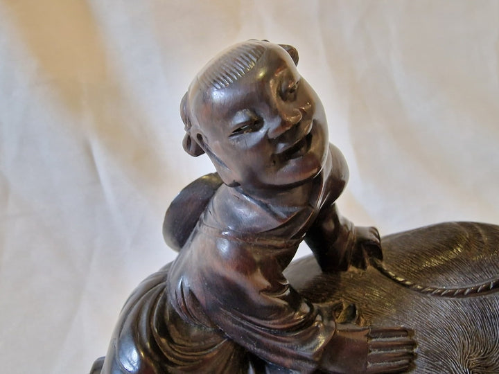 19 century Chinese Carved Hardwood Figure