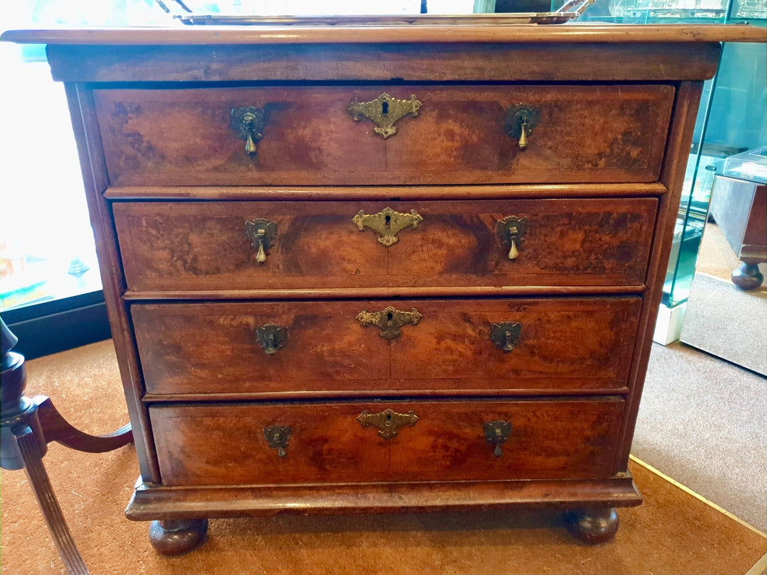 Queen Anne Walnut Chest Of Drawers