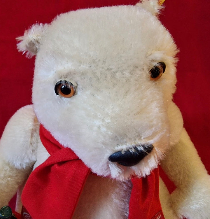 Steiff Large Mohair Coca Cola Polar Bear