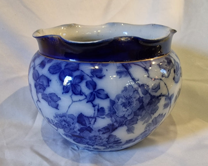 19th Century Large Blue Jardiniere