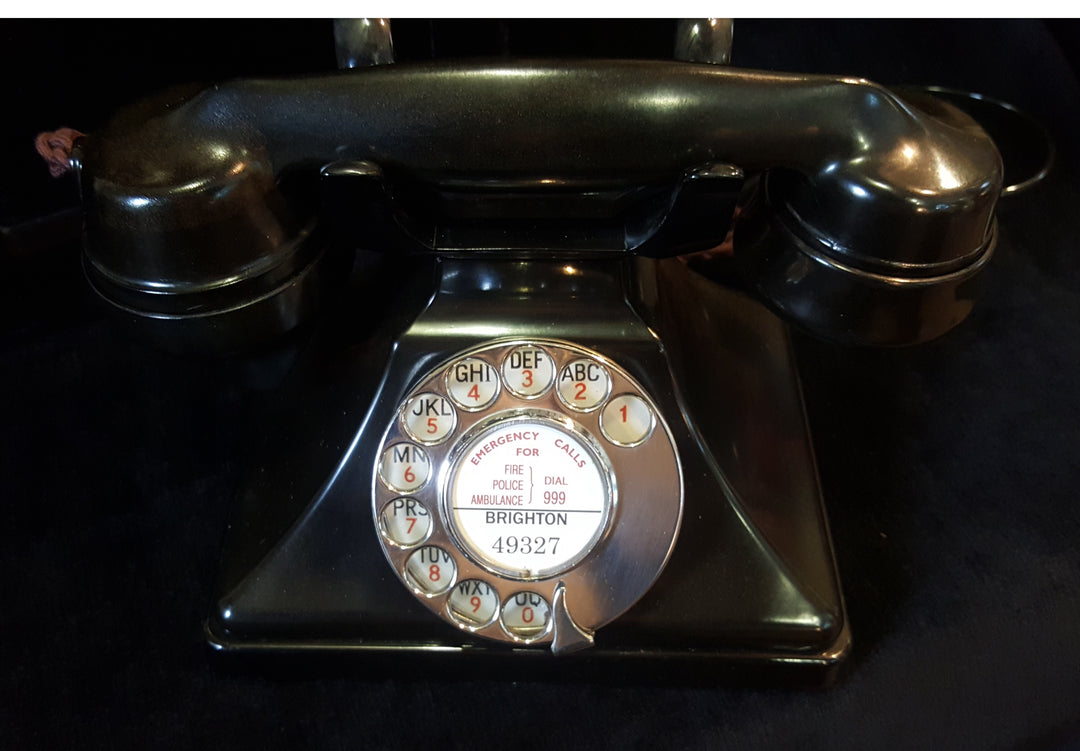 GPO Black Model 232 Deco Styled Telephone.