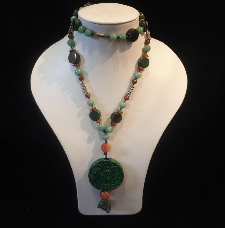 Jade Amber Necklace