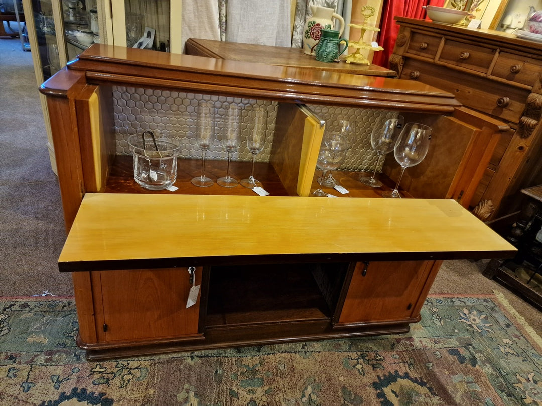 Stunning Walnut Drinks Cabinet